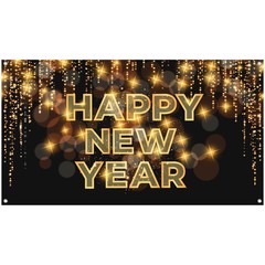 Xtra Large Happy New Year Banner 72×44 | NYE Decorations 2026 | Party Backdrop