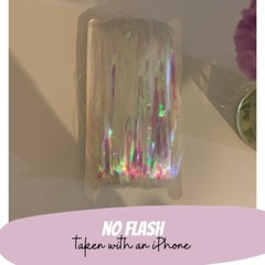 Iridescent / Rainbow Adhesive Tinsel Party Decoration Backdrop Curtain Tassel