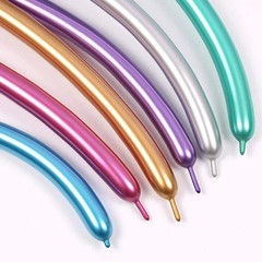 10/100pcs Long Modeling Latex Balloons DIY Birthday Wedding Party Metal Glossy