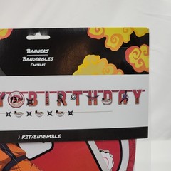Anime Naruto Shippuden Happy Birthday Banner Set Party Supplies 2007 Kit New