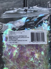 Pack Plastic Reusable Light Pink/Clear Confetti Party Decor 0.88oz/25g FREE S&H.