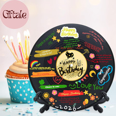 Vinyl Record Birthday Decorations, Happy Birthday Party Favor Sign Poster, Large