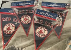 Boston Red Socks Pennant Banner- 4 Banners – 12 Ft Banner Each Baseball