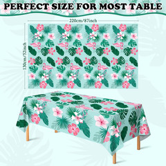 Luau Party Decorations – Plastic Tablecloth for Tropical Party Decorations | Haw
