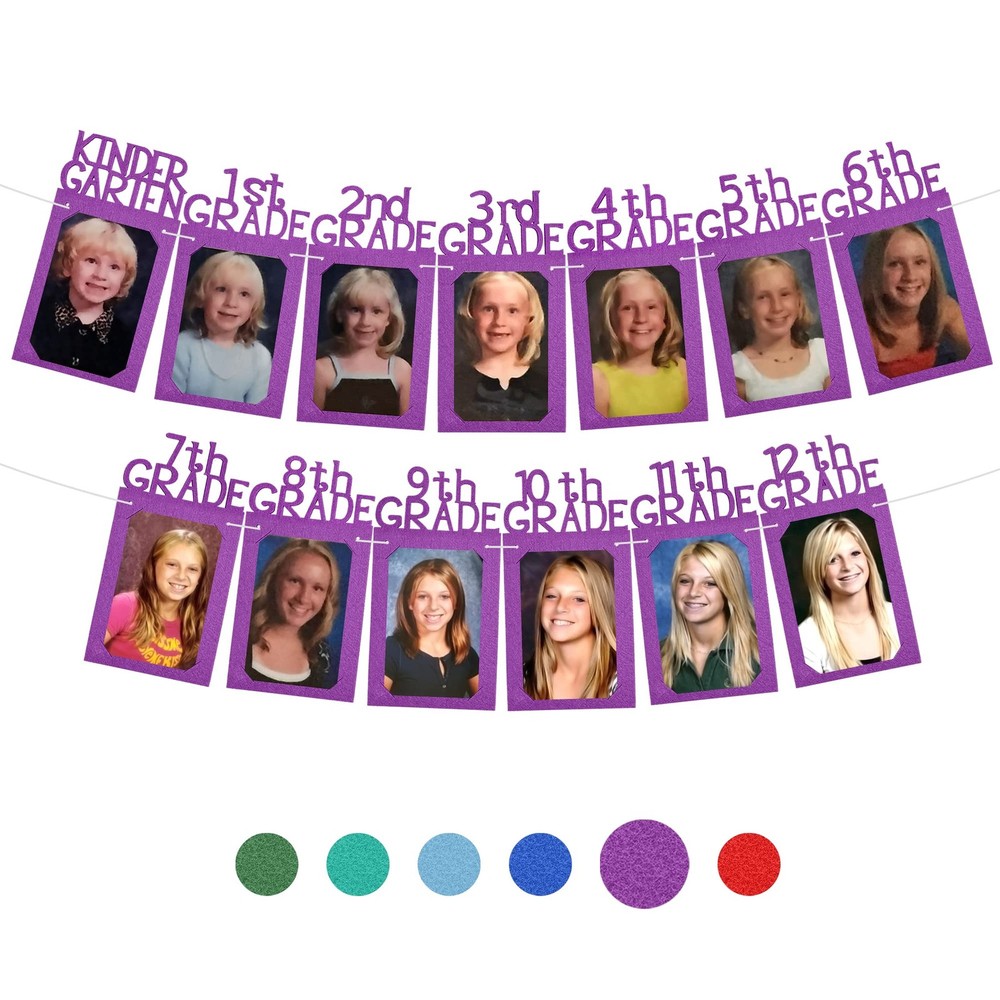 Purple Graduation Photo Banner 2026 – Large 10 Feet | Proud of You Banner | Felt