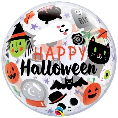 Happy Halloween Bubble Helium Balloon 56cm / 22 in