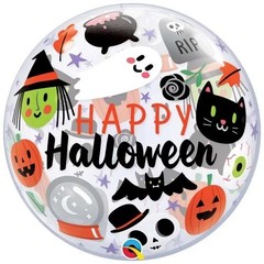 Happy Halloween Bubble Helium Balloon 56cm / 22 in