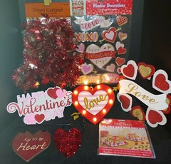 FREE Valentine Love Hearts 15 Window Cling On Decorations Business Office Sign