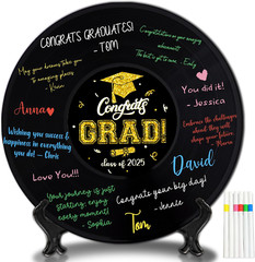 2025 Graduation Party Decorations, Class of 2025 Graduation Vinyl Guest Book,…