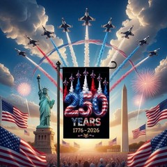 Black 250th Anniversary Garden Flag – Double-Sided Patriotic Outdoor Decor 12×18