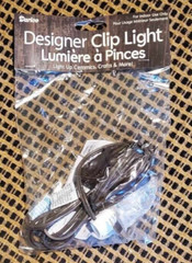 New Darice Designer Clip Light Brown 6ft cord On/Off switch comes with bulb