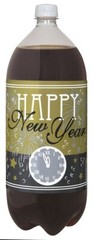 New Years Eve Holiday Beverage Soda 2 Liter Bottle Labels 4 Ct Party
