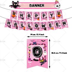 Happy Halloween Birthday Party Decor Supplies Balloons Banner Cake Toppers Kids