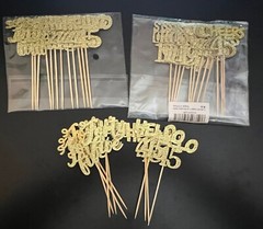 Cupcake Decorations 45 Years Birthday Anniversary Reunion Lot of 33