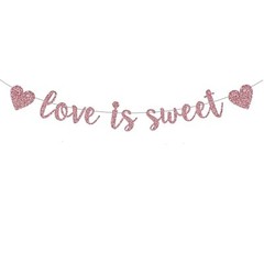 Love Is Sweet Banner Decoration For Engagement Wedding Anniversary Valentine’s D