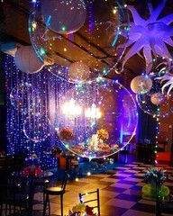 «45PCS 20 Inch Clear Bobo Balloons for Birthdays, Weddings, Baby Showers &