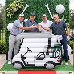 Golf Theme Birthday Decoration Large Inflatable Golf Cart 63″ PVC Balloon Blow
