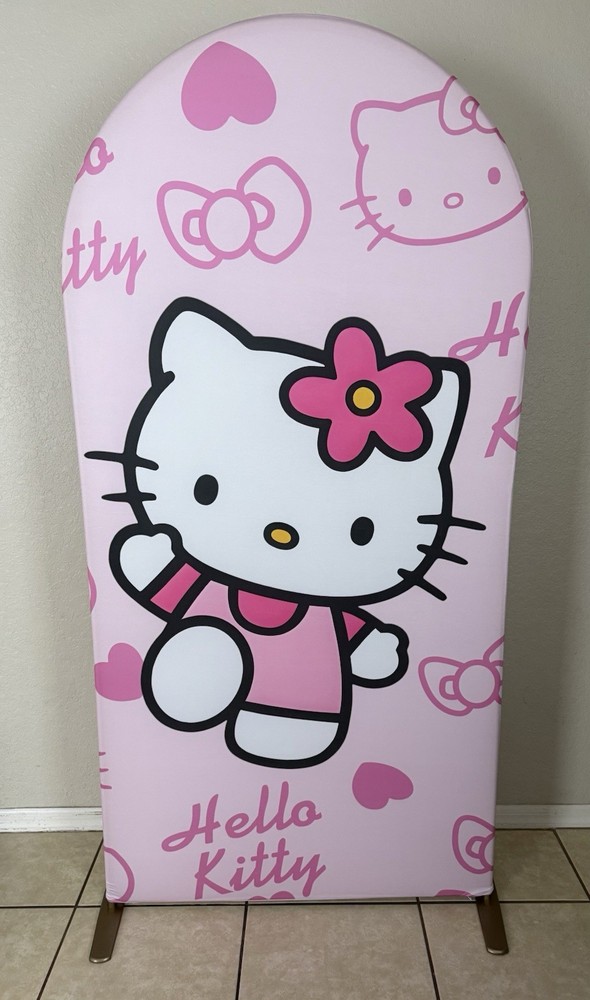 Hello Kitty Arch Backdrop Cover Size 6.6ft