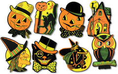 Beistle Vintage Halloween Classic Cutouts – 2 Packs of 4 Party Supply Decor