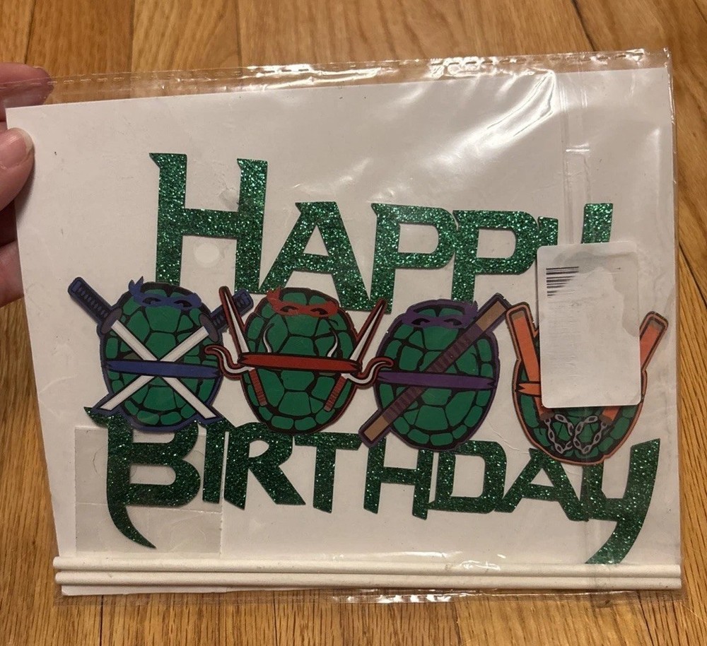 TMNT Teenage Mutant Ninja Turtles Happy Birthday Party Cut Out Decor Shells