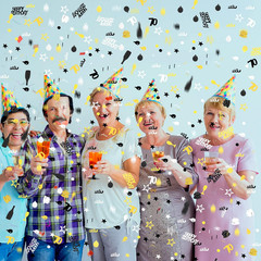 3000 Piece Birthday & Anniversary Confetti – 70Th Style, Black, Gold & Silver Pa