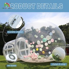13FT Inflatable Bubble House Balloon Dome Bubble Tent Outdoor For Birthday Party