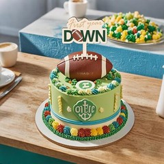 First Year Down Birthday Party Decorations, Rugby Football Cake Topper…