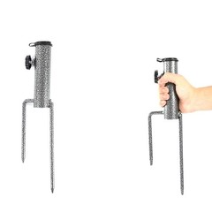Strong Steel Umbrella Ground Anchor for Outdoor Use with Adjustable Fitting