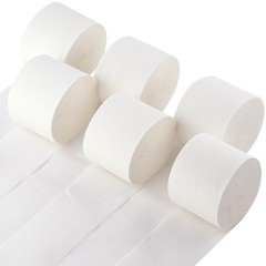 6 Rolls White Crepe Paper Streamers 738 FT Birthday Wedding Party Decor