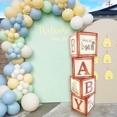 By Classic Winnie Pooh Baby Shower Decorations Boxes Vintage Theme Bear Wooden P