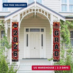 Graduation Decorations 2026 Grad Porch Banner for Any Schools or Grades Graduati