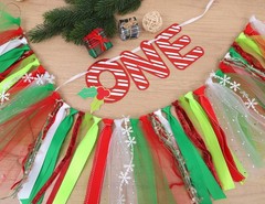 Christmas 1st High Chair Banner – Winter Wonderland First Decorations, Oh Wha…