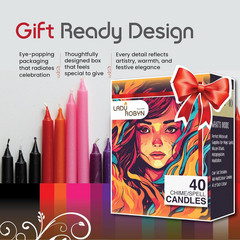 Spell Candles (40 Candles) – One Shipping Charge! Set of 40, Multicolor