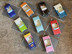 Kid Stuff Cardboard Classic Cruisers Mixed Lot of 9 Chevy & Ford Car Party Decor