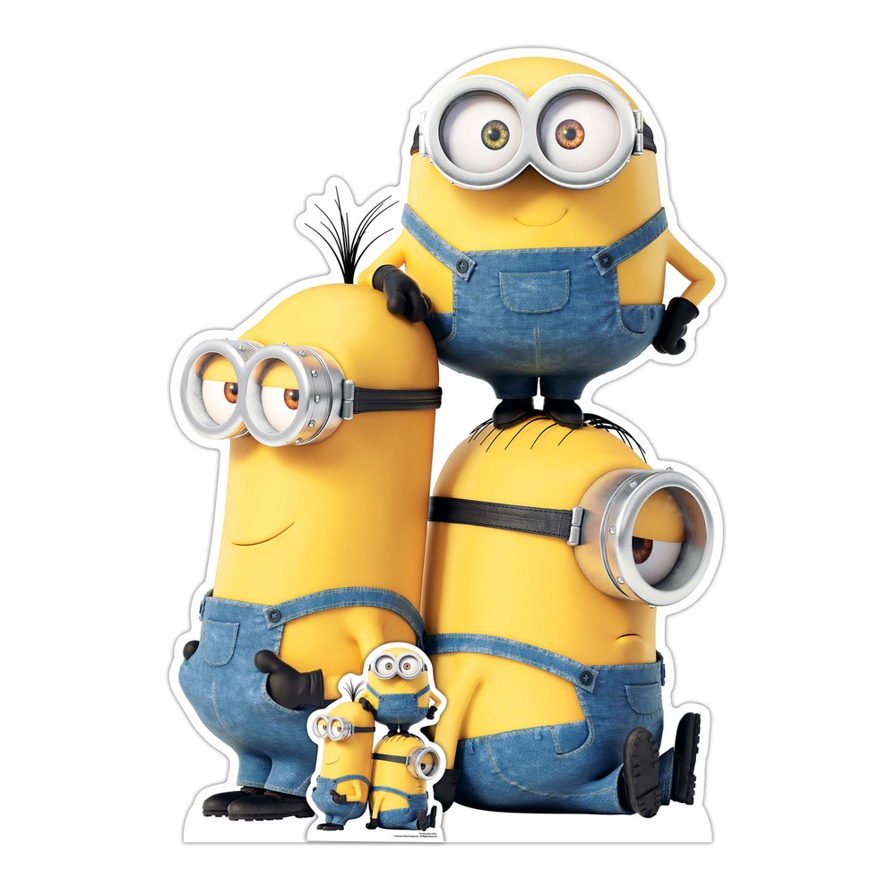 Kevin Bob and Stuart Cardboard Cutout from Minions: The Rise of Gru Standee
