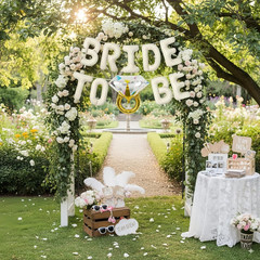 Beige Bachelorette Party Decorations, Cream White Sand Bride to Be Bridal Shower