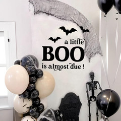 A Little Boo Is Almost Due Decal – Halloween Baby Shower Gender Reveal Party Dec