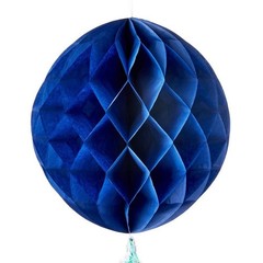 Dark Blue Honeycomb Hanging Decoration Party Decor Easy Assembly Tassel New
