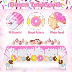 131Pcs Donut Birthday Party Decorations Supplies for Girls, Donut Balloon Gar…