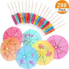 Cocktail Umbrellas 288 Pack Paper Drink Picks for Party Decorations