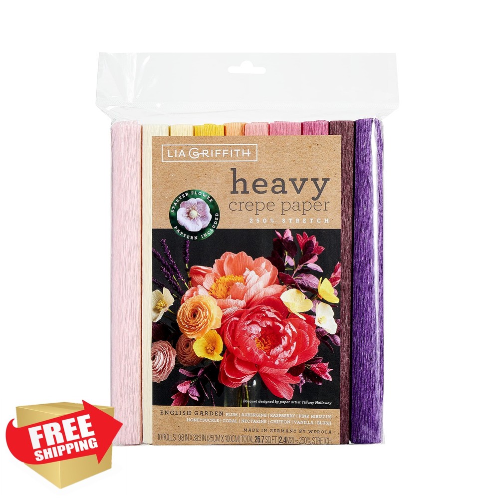 Lia Griffith LG11032 Heavy Crepe Paper English Garden Crafting