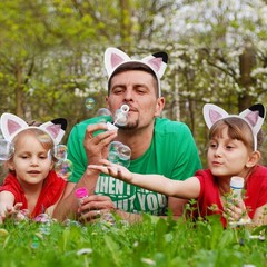 Cat Ears Headband for Kids – Plush Glitter Hairband for Dollhouse Parties