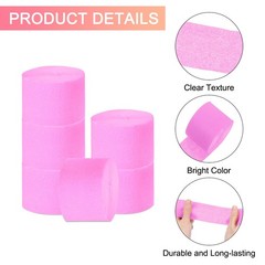 Crepe Paper Streamers 10 Rolls 820ft for Decor, Light Pink(1.8 in x 82 Ft/Roll)