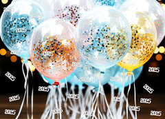 200Pcs 2025 Confetti New Year Table Decor Glitter Confetti Christmas Confetti fo