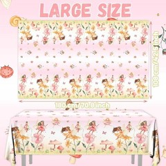 3pcs Fairy Party Tablecloth Decorations Birthday Supplies