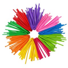 100 Long Figure Balloons, Assorted Colors for Parties and Decoratio