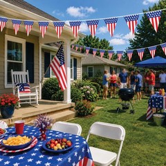 USA Flag Pennant Banner | 100’ FT. Long American String Flags | 18” Inch Tall…
