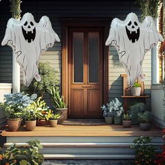3pc Halloween Ghost Balloons Large Scary Party Decorations Theme