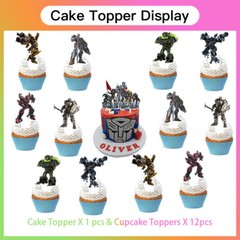 Transformers Party Supplies Birthday Plates Balloons Tablecloth Banner 5X3ft