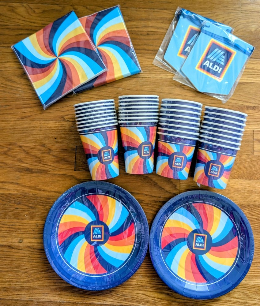 NEW 2026 ALDI 50th Birthday Celebration Box Party Pack Limited Edition Serves 16